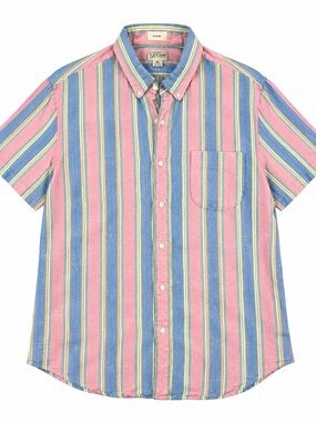 J.Crew Baird McNutt Irish Linen Multicolor Stripe Shirt XL